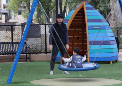 magical bridge accessible playground disc swing