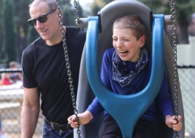 magical bridge accessible playground swing
